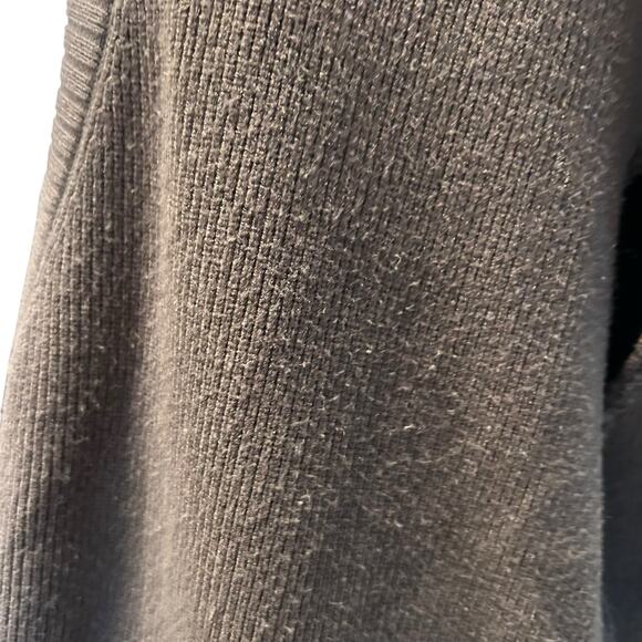 Free People Oakleigh Vest Womens Sz Large Charcoal Gray V Neck Raw Hem Oversize - Picture 8 of 16